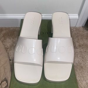 Gucci Cream Slides